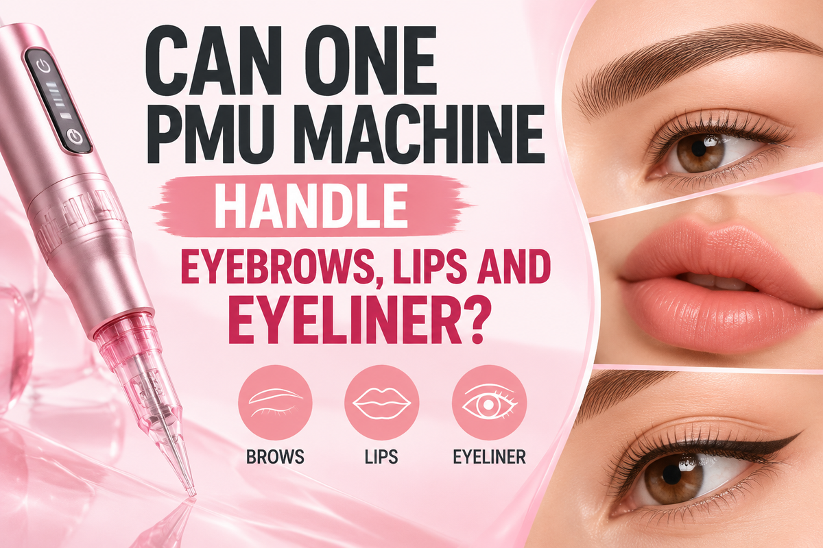 Can One PMU Machine Handle Eyebrows, Lips, and Eyeliner?