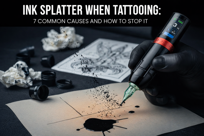 Ink Splatter When Tattooing: 7 Common Causes and How to Stop It