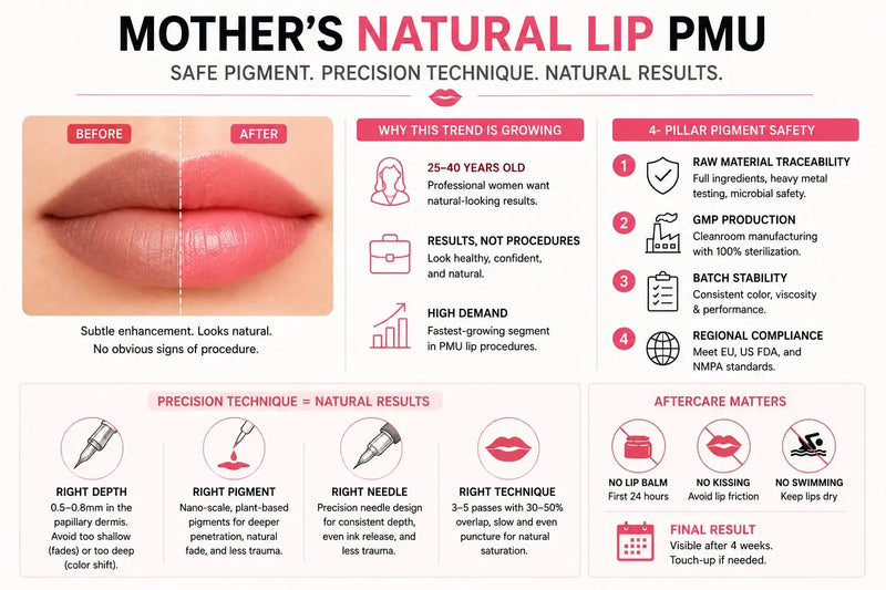 Natural Lip PMU Market Trends and Pigment Safety: Formulation Compliance Behind the Youthful Look