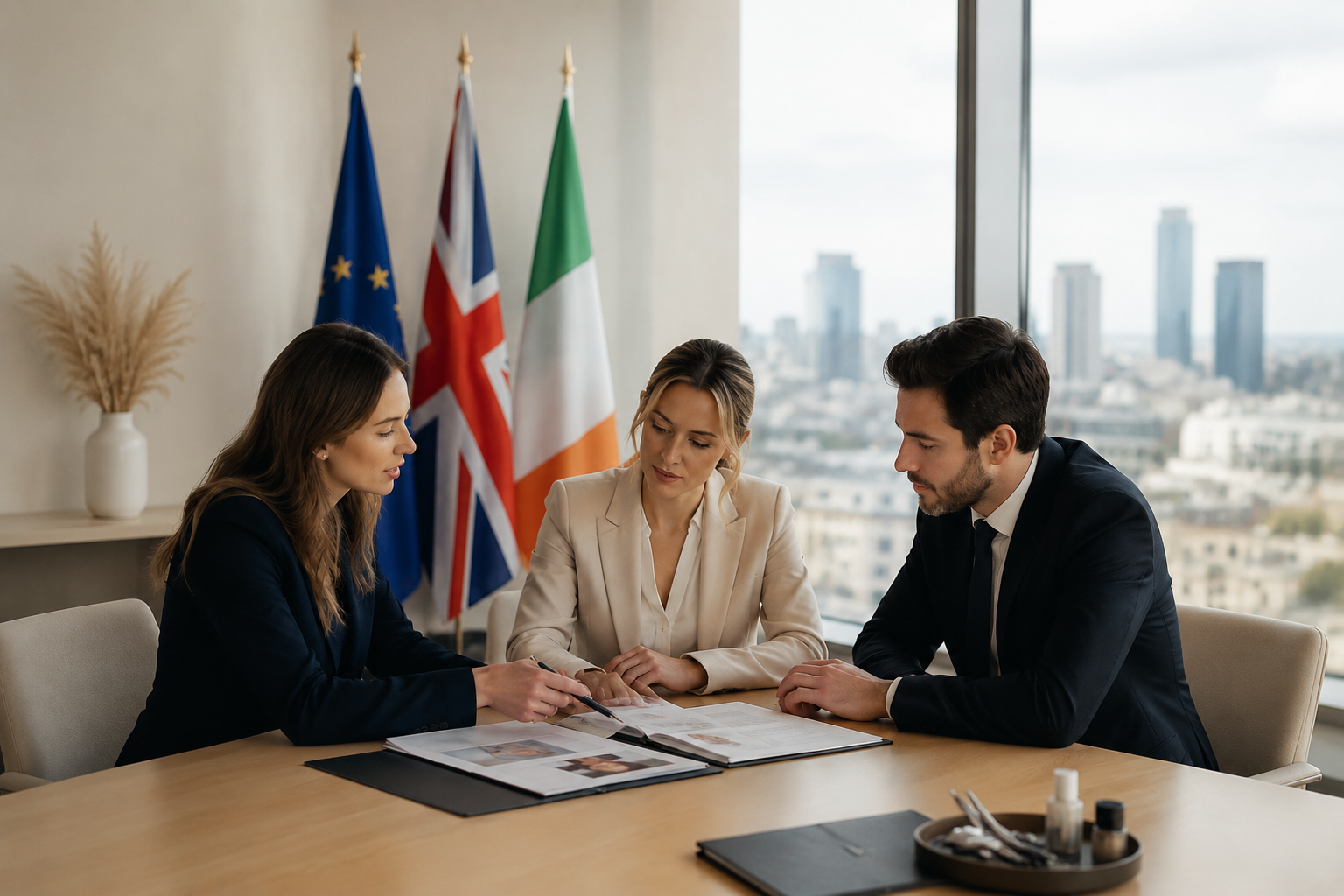 Editorial scene representing Cross-Border Credential Recognition for PMU Practitioners Between the EU, UK and Ireland