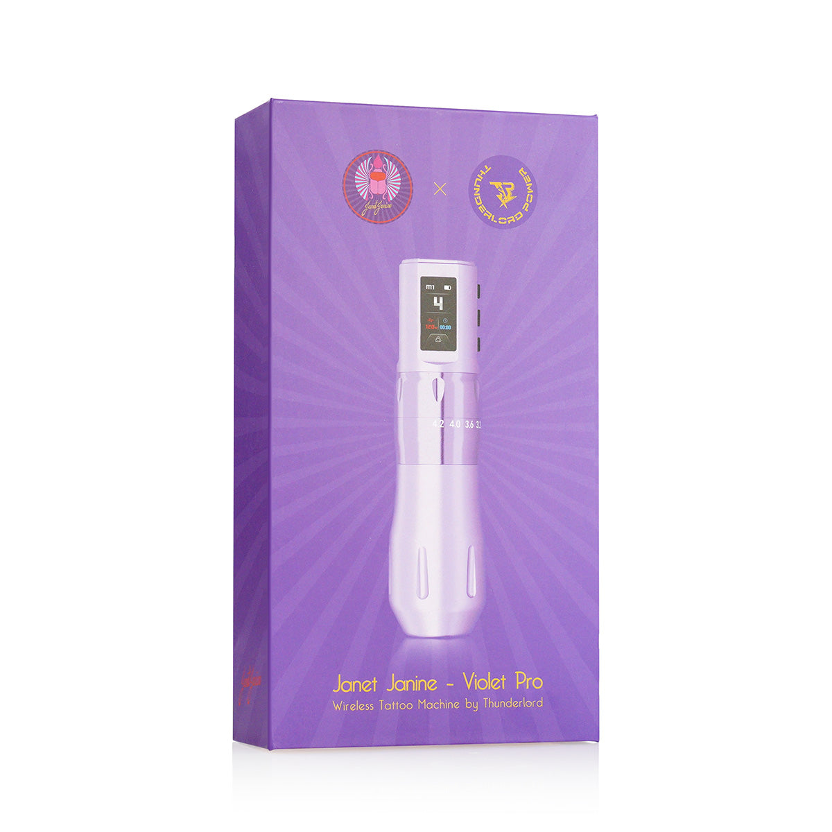 Thunderlord Power × Janet Janine- Violet Pro wireless tattoo machine