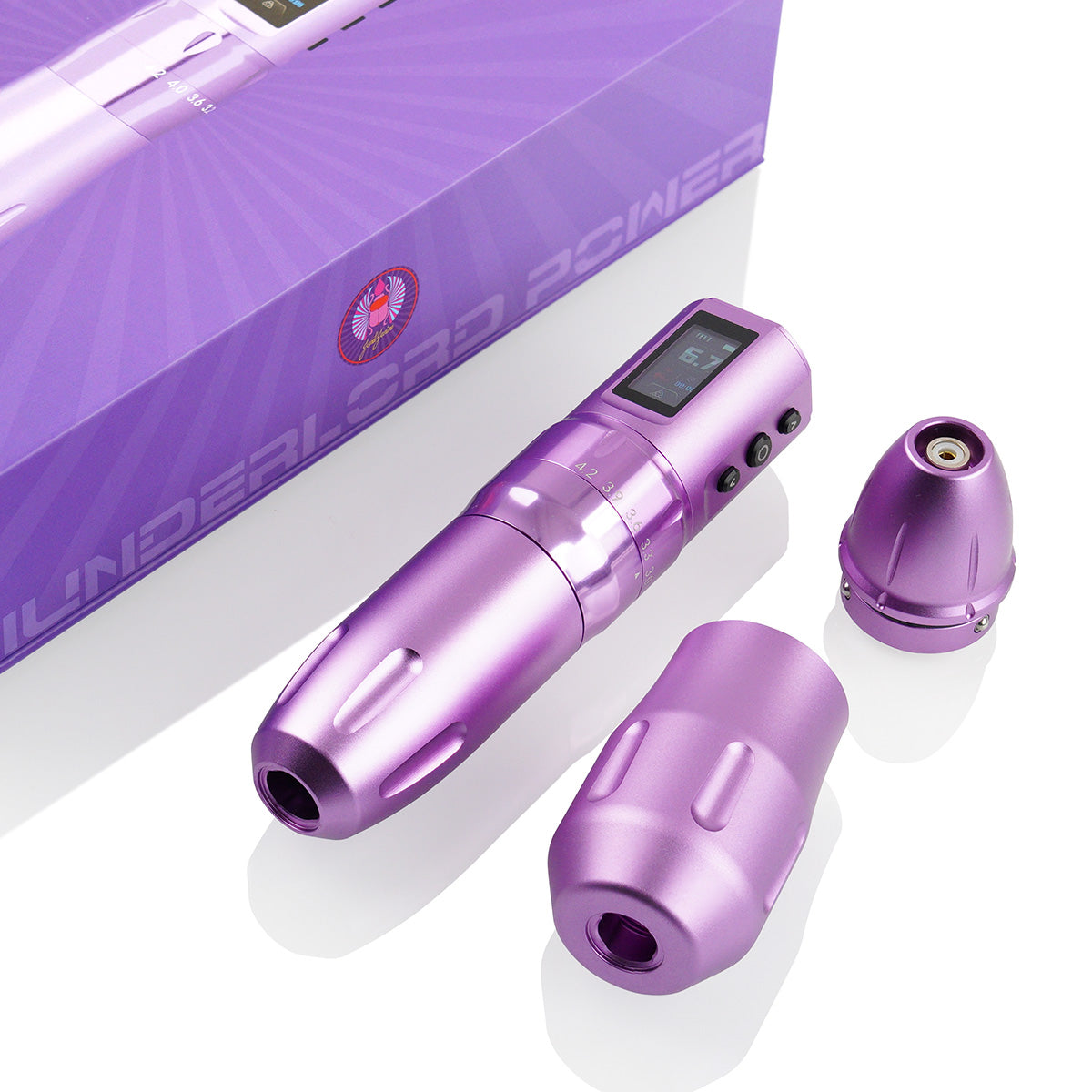 Thunderlord Power × Janet Janine- Violet Pro wireless tattoo machine