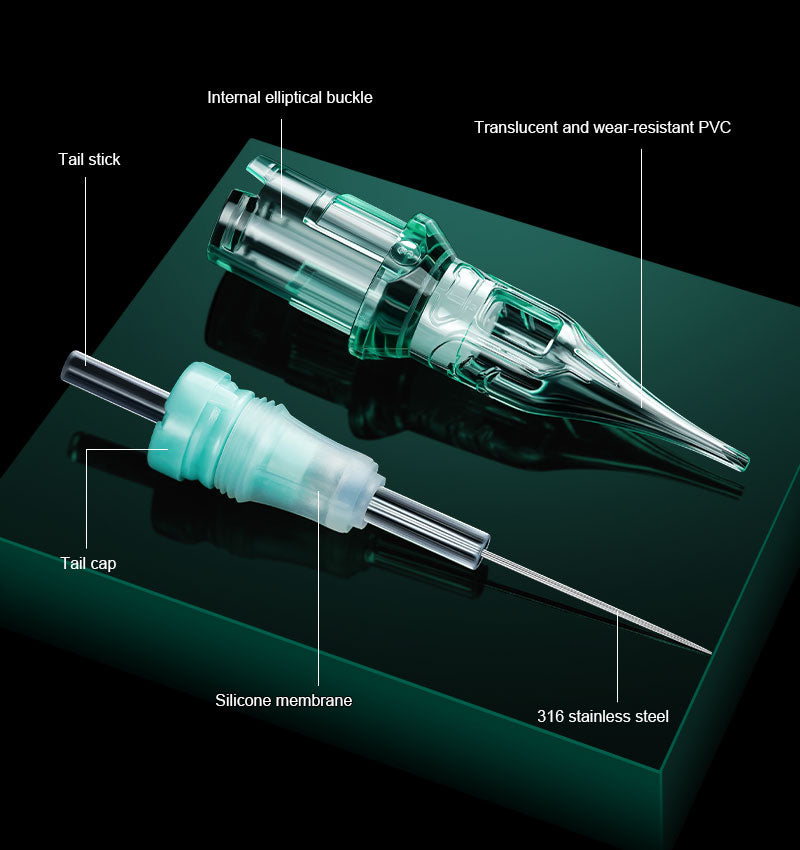 ThunderlordPower M1 Magnum Cartridge Needle, green box, professional tattoo equipment.