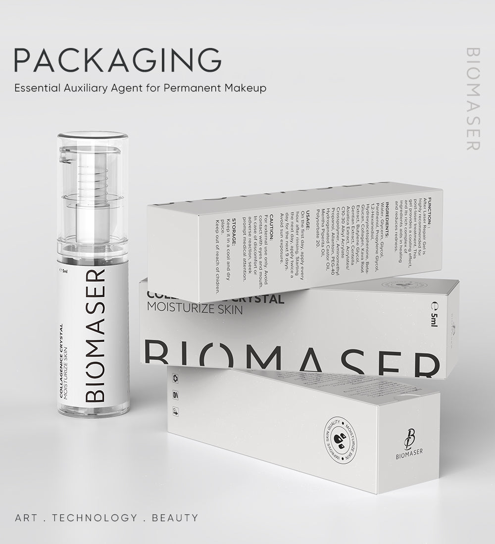 Biomaser USA-Shipped Collagen Ice Crystal for Eyebrow Aftercare