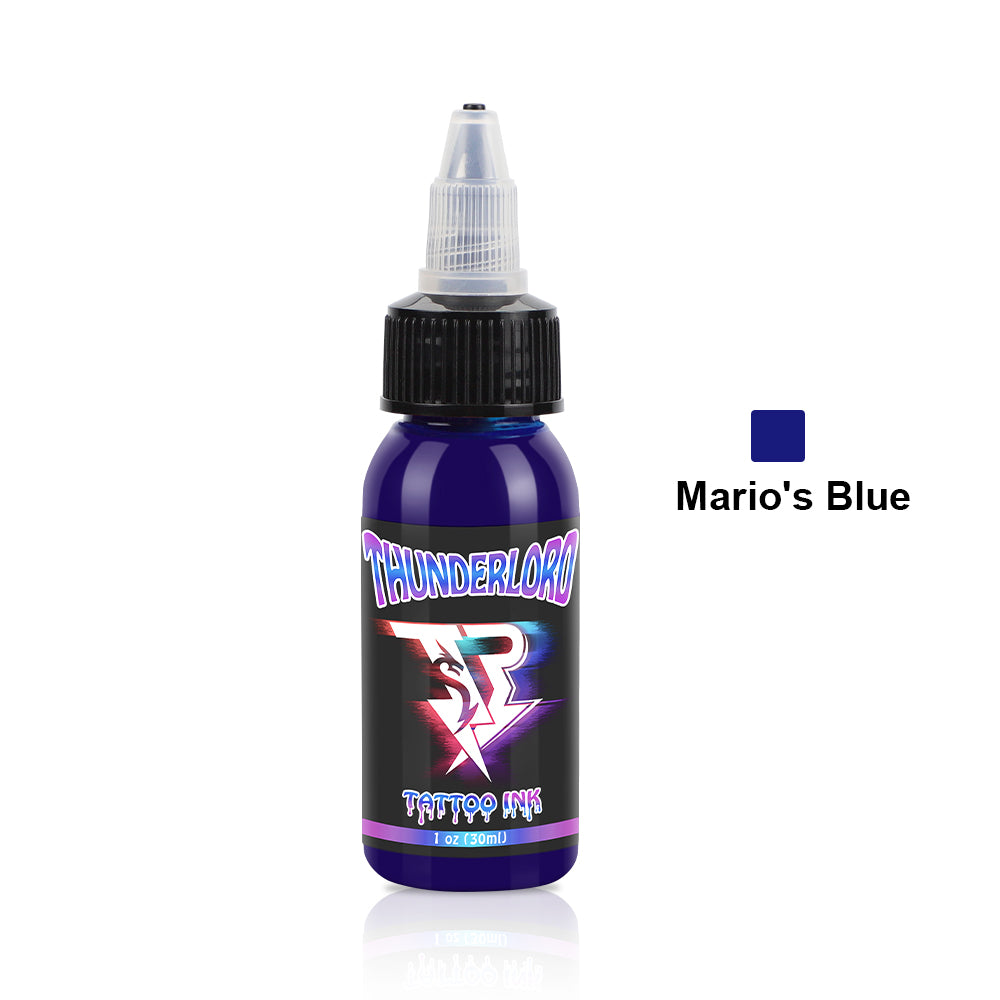Thunderlordpower Tattoo Ink Mario's Blue 1OZ/30ML