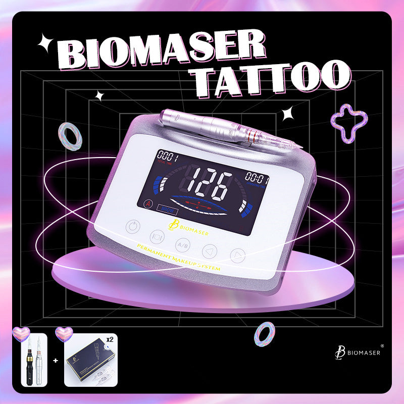 Biomaser X1 Permanent makeup machine kit Set includes 2 Needles 2 Pens and Power Supply