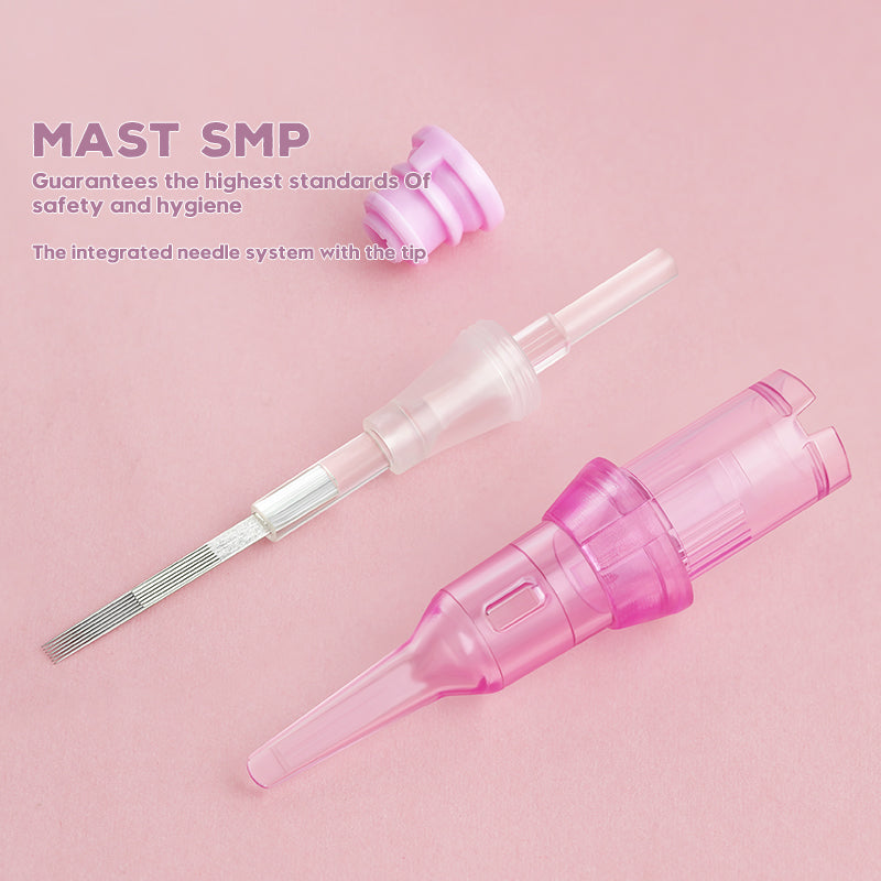 Biomaser 10Pcs Permanent Makeup Cartridge Needles – RL/RS/SF/F/MG/MTS, 316 Stainless Steel