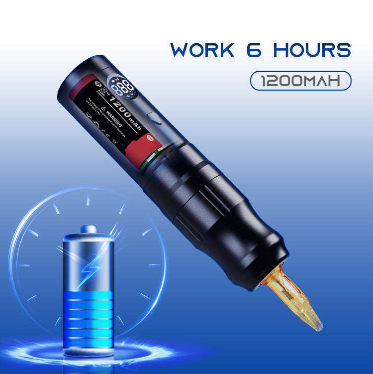 Wireless Tattoo Pen Machine With 4.0MM stroke ThunderlordPower K6022 -  Biomaser