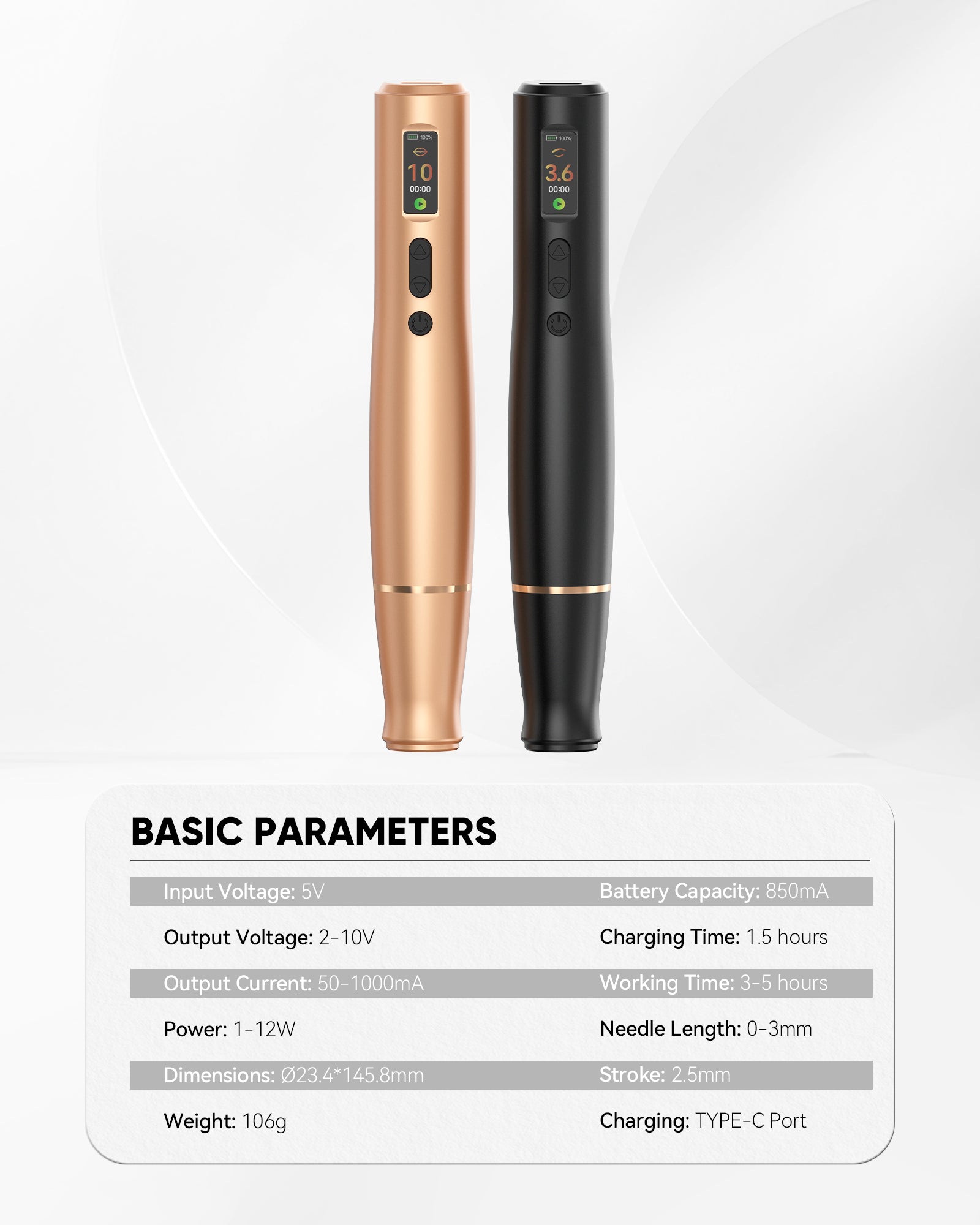 Biomaser Claro Wireless Tattoo & PMU Machine with RCA