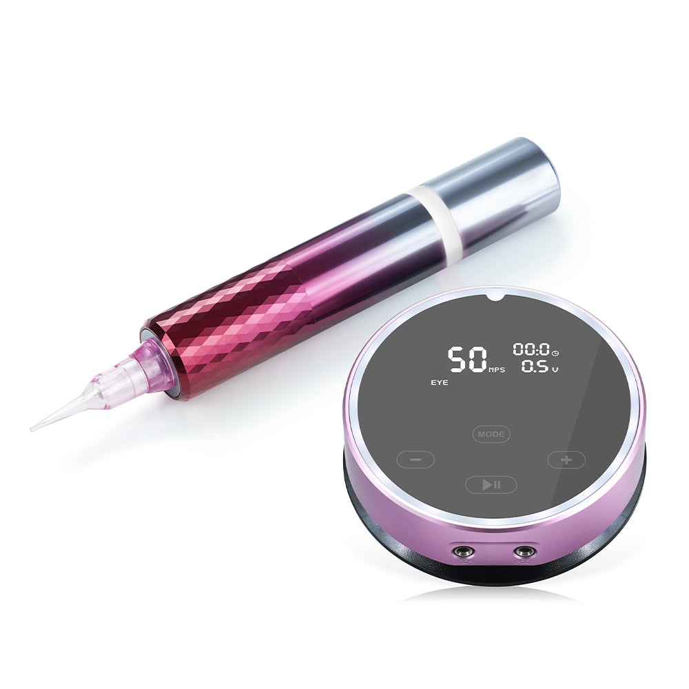 Tattoo Permanent Make Up Machine Kit with universal tattoo cartridge needle ThunderlordPower P30