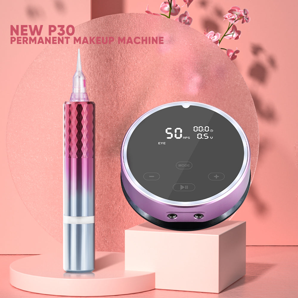 Tattoo Permanent Make Up Machine Kit with universal tattoo cartridge needle ThunderlordPower P30