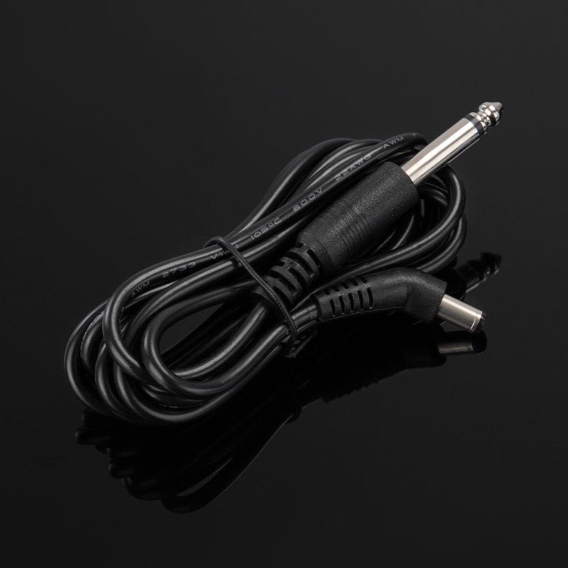 Thunderlord Power Tattoo Clip Cord, 1.8m Soft Cord 6.3 /DC Cord with High Sensitivity DC Interfaces Available