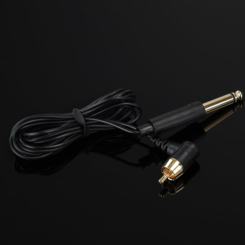 Thunderlord Power Tattoo Clip Cord, 6.35mm Plug with High Sensitivity RCA Interfaces Available