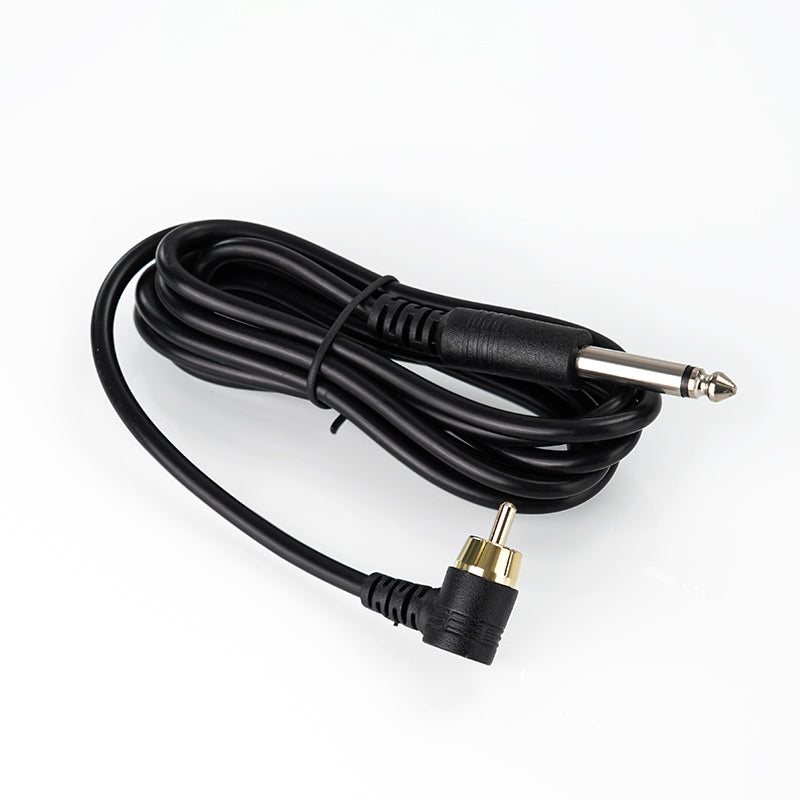 Thunderlord Power Tattoo Clip Cord, 1.8mm Soft Cord 6.35mm / RCA Cord with High Sensitivity RCA Interfaces Available