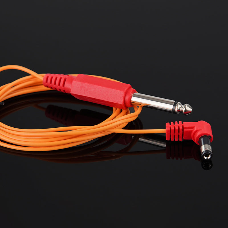 Thunderlord Power Tattoo Clip Cord, 1.8m Soft Cord 6.3DC Cord with High Sensitivity DC Interfaces Available