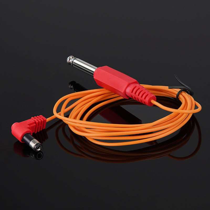 Thunderlord Power Tattoo Clip Cord, 1.8m Soft Cord 6.3DC Cord with High Sensitivity DC Interfaces Available