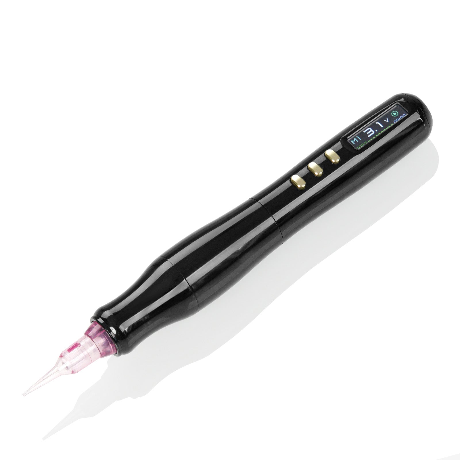 Biomaser TP006 Wireless PMU Machine - Dual Battery, Swiss Motor, Silent & Lightweight for Eyebrows & Lips