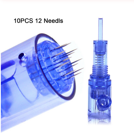 MTS MESO 10PCS Screw Microneedling Cartridge Needles for BMX Permanent Makeup  Machine