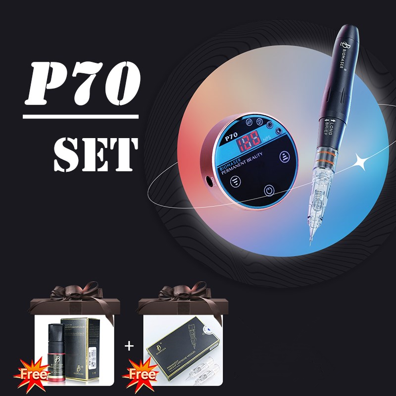 Biomaser P70 Set includes Needle Pigment Pen and Power Supply