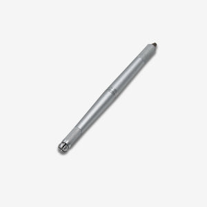 Silver Microblading Pen. Professional eyebrow tattoo tool for precise permanent makeup.