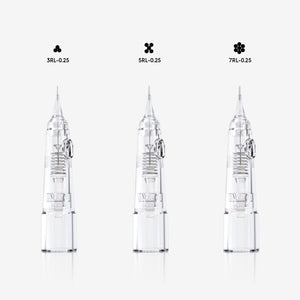 Biomaser RL Cartridge Needles, professional tattoo equipment. 3RL, 5RL, 7RL configurations for precise permanent makeup.