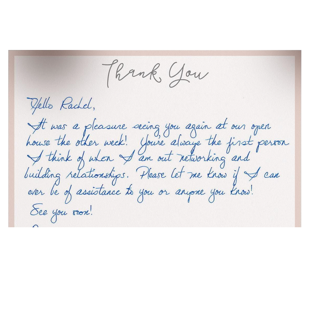 Handwritten Thank You Note | Personalized Touch for Orders